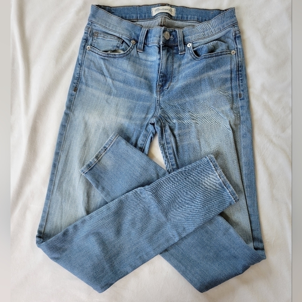 Madewell skinny skinny light wash jeans 27 - Picture 2 of 13